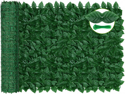 1.4X Denser Artificial Ivy Privacy Fence – 120"x40" No-Gap Greenery Backdrop Screen for Patio Balcony Garden Backyard Indoor Outdoor Decor
