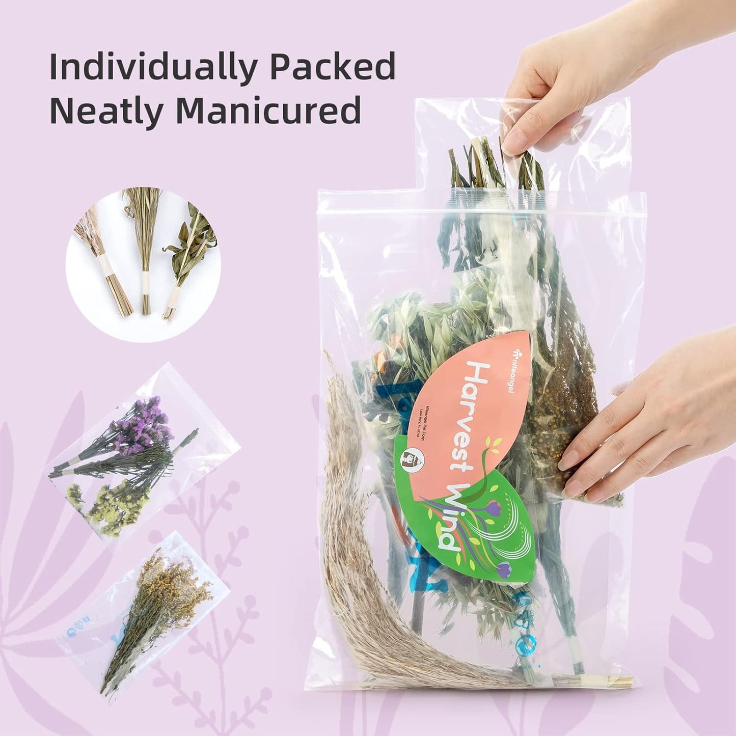 Natural & Soft Hamster Bedding Mate Small Animal Habitat Decor for Syrian Dwarf Hamsters Gerbils Mice Degus Bunny or Other Small-Sized Pet (Flowers Scent Path)