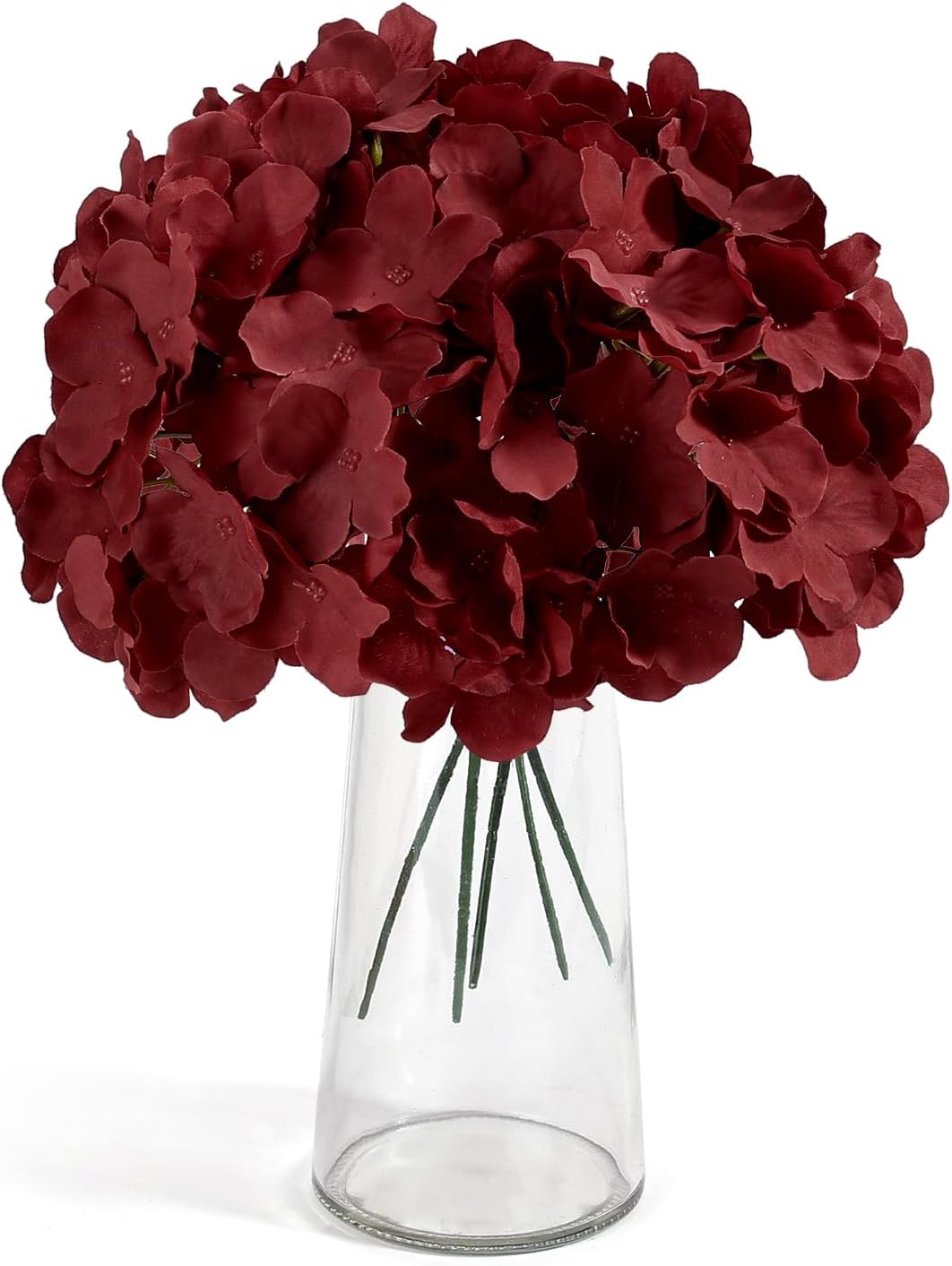 46Pcs Hydrangea Artificial Flowers Silk Hydrangea Heads | with Stems, Ivory Artificial Hydrangea Flowers for DIY Wedding Centerpiece, Garden, Home, Party, Baby Shower Decor