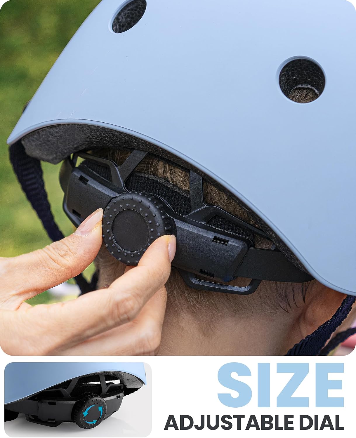 Kids Bike Helmet, Adjustable for Cycling & Skating | ABS shell + EPS foam, Breathable washable liners, CPSC certified, Adjustable dial & strap, Toddler to youth fit