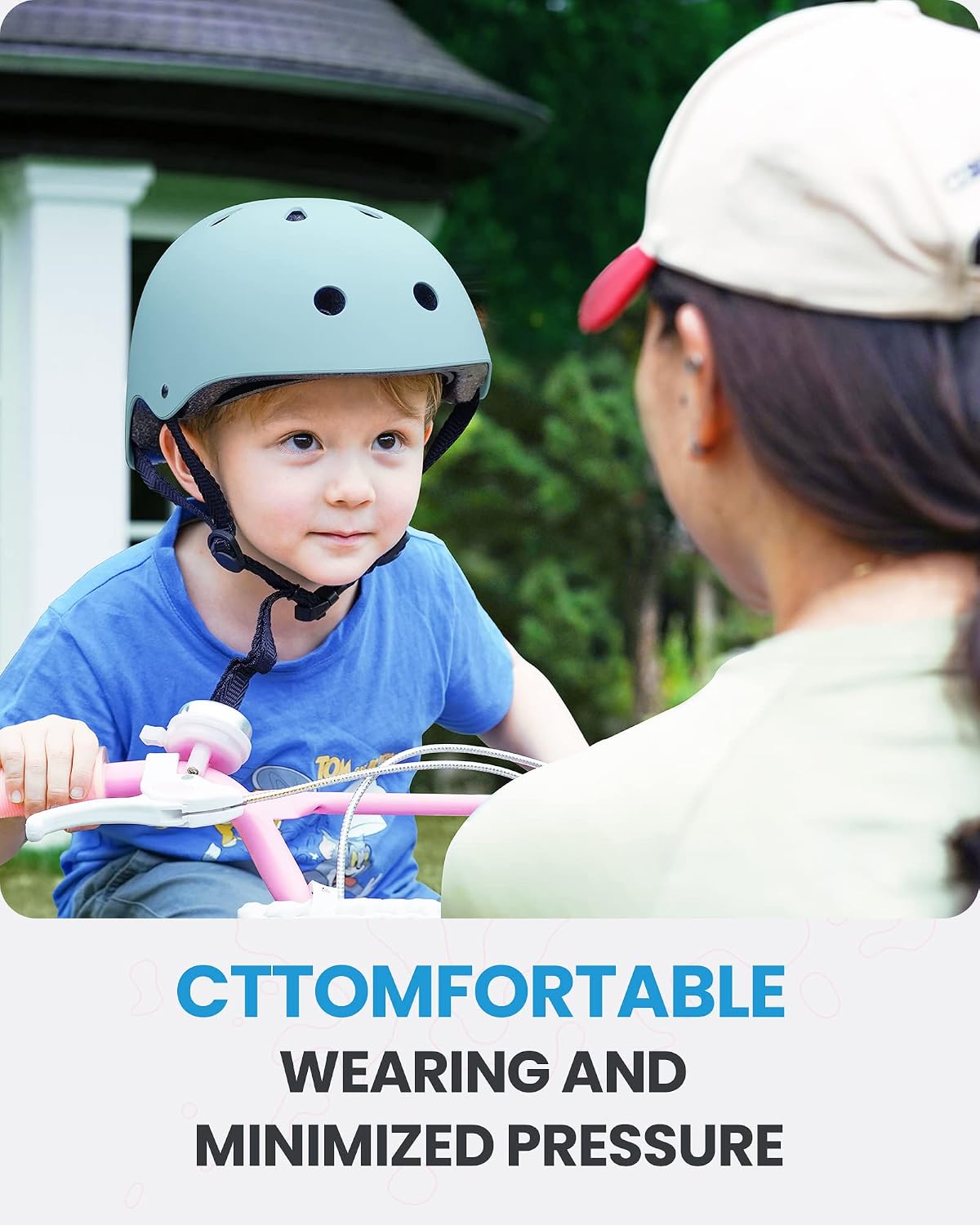 Kids Bike Helmet, Adjustable for Cycling & Skating | ABS shell + EPS foam, Breathable washable liners, CPSC certified, Adjustable dial & strap, Toddler to youth fit