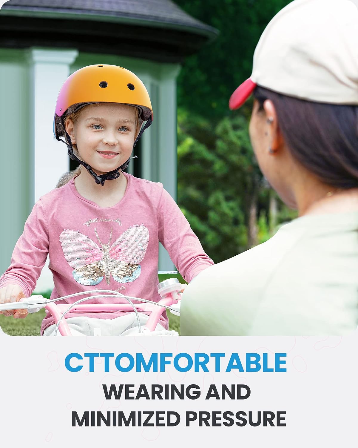 Kids Bike Helmet, Adjustable for Cycling & Skating | ABS shell + EPS foam, Breathable washable liners, CPSC certified, Adjustable dial & strap, Toddler to youth fit