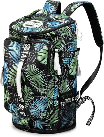 SDTAME Gym Duffel Backpack with Shoe Pocket & Laptop Sleeve