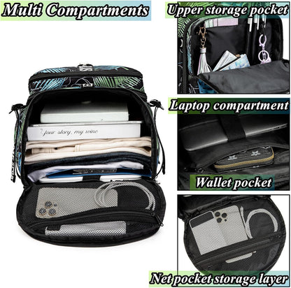 SDTAME Gym Duffel Backpack with Shoe Pocket & Laptop Sleeve