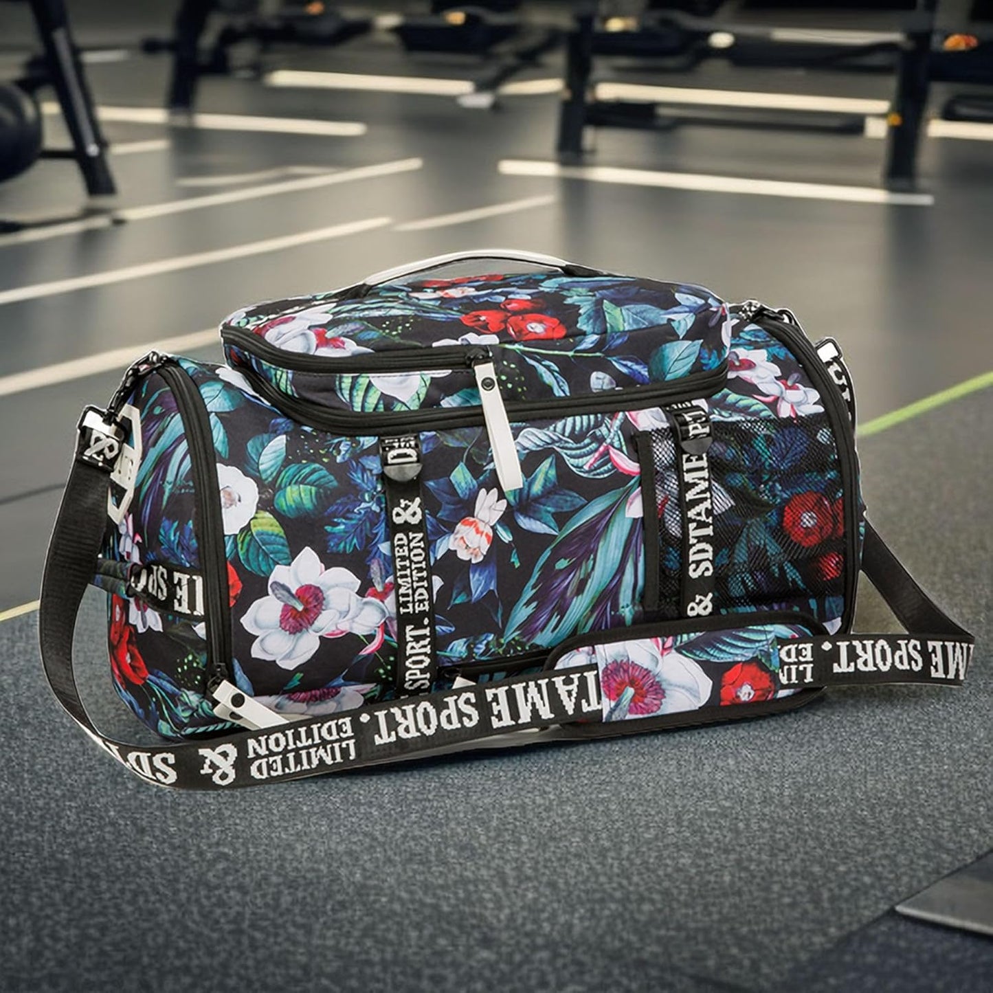 SDTAME Gym Duffel Backpack with Shoe Pocket & Laptop Sleeve