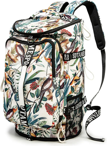SDTAME Gym Duffel Backpack with Shoe Pocket & Laptop Sleeve
