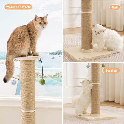 35'' Tall Cat Scratching Post for Indoor Cats Adults