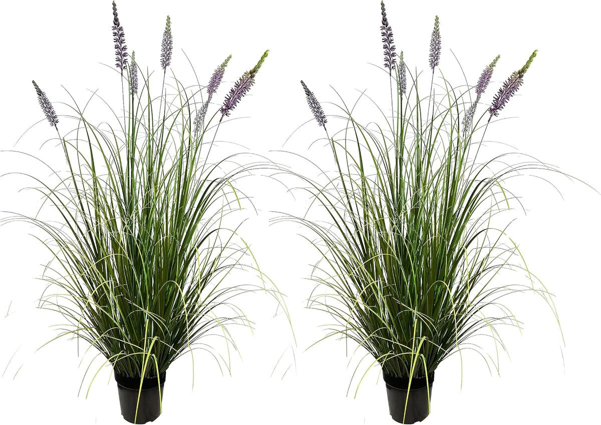 Artificial Plant 47in Tall Artificial Lavender Plant,Faux Plants Indoor Home Decorative Artificial Plants & Flowers in Pot Fake Plant, House Plant Indoor