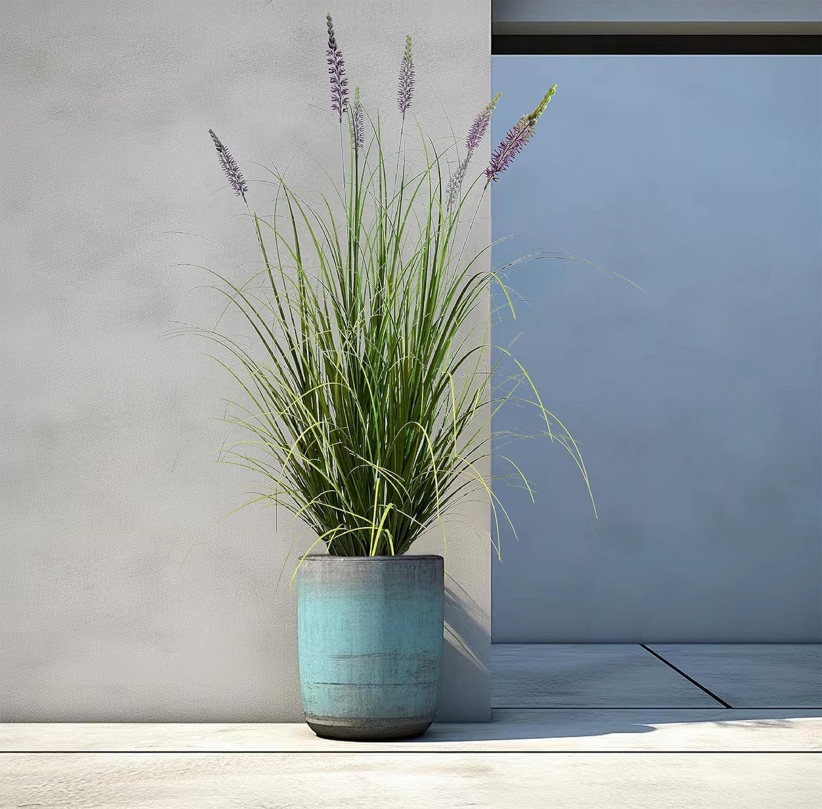 Artificial Plant 47in Tall Artificial Lavender Plant,Faux Plants Indoor Home Decorative Artificial Plants & Flowers in Pot Fake Plant, House Plant Indoor