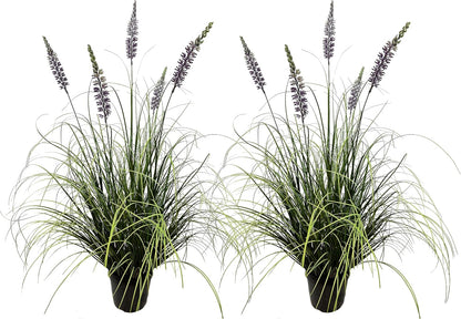 Artificial Plant 47in Tall Artificial Lavender Plant,Faux Plants Indoor Home Decorative Artificial Plants & Flowers in Pot Fake Plant, House Plant Indoor