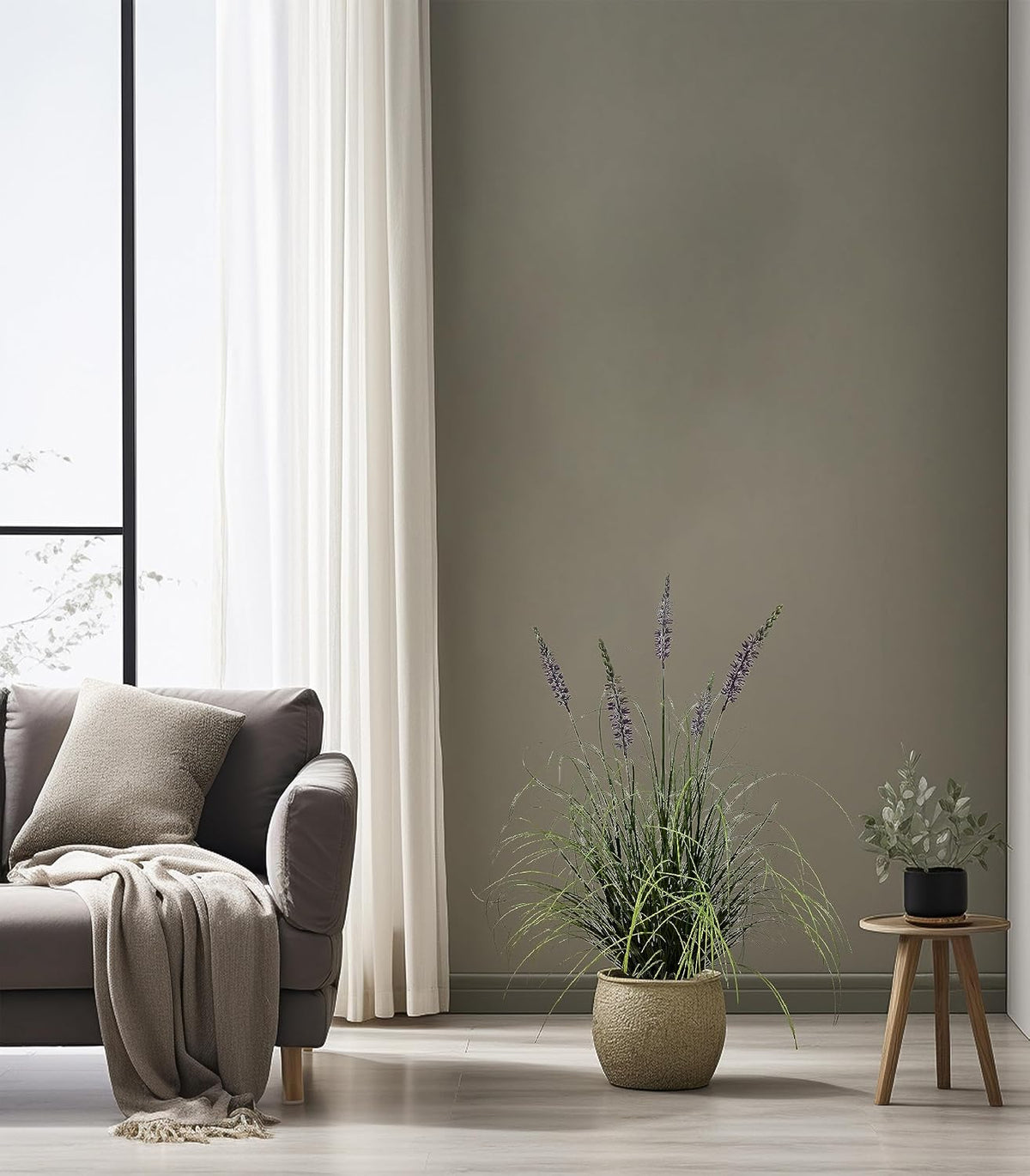 Artificial Plant 47in Tall Artificial Lavender Plant,Faux Plants Indoor Home Decorative Artificial Plants & Flowers in Pot Fake Plant, House Plant Indoor