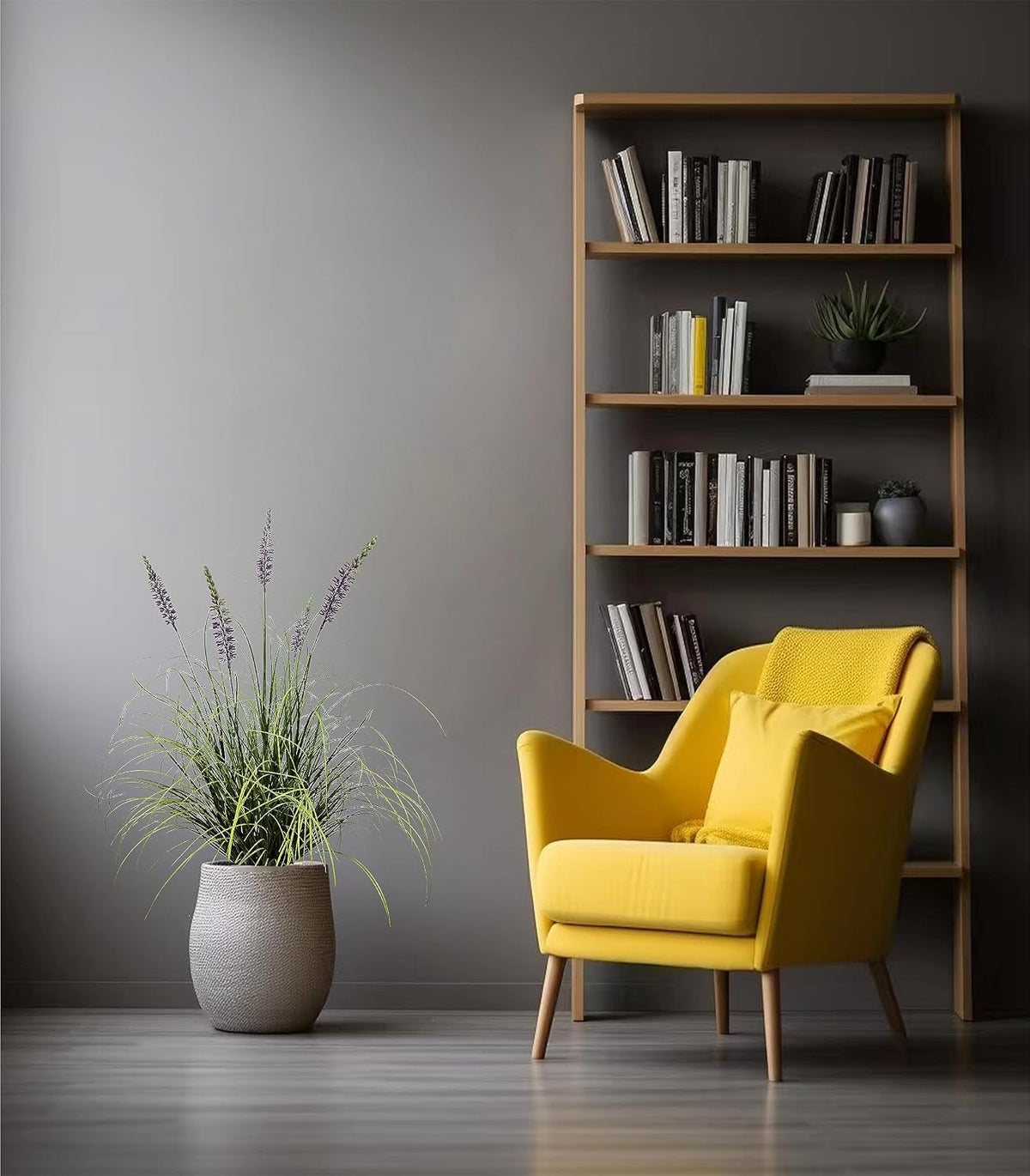 Artificial Plant 47in Tall Artificial Lavender Plant,Faux Plants Indoor Home Decorative Artificial Plants & Flowers in Pot Fake Plant, House Plant Indoor