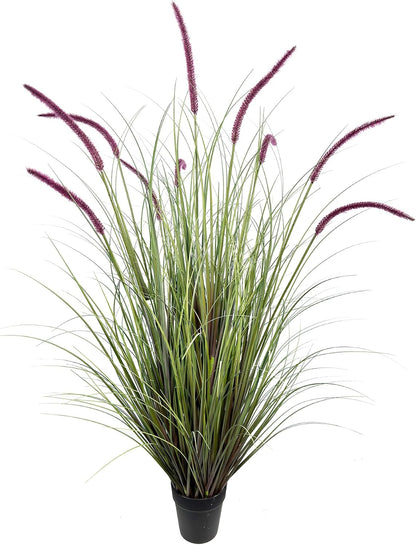 Artificial Plant 47in Tall Artificial Lavender Plant,Faux Plants Indoor Home Decorative Artificial Plants & Flowers in Pot Fake Plant, House Plant Indoor