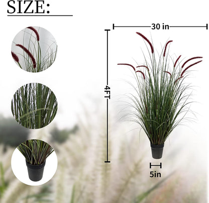 Artificial Plant 47in Tall Artificial Lavender Plant,Faux Plants Indoor Home Decorative Artificial Plants & Flowers in Pot Fake Plant, House Plant Indoor