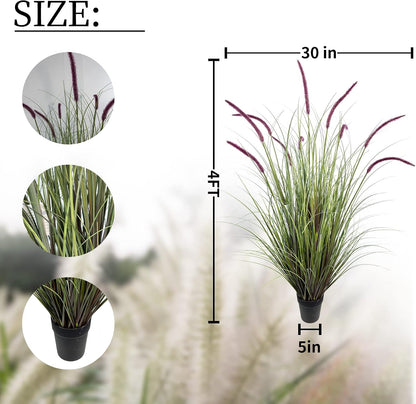 Artificial Plant 47in Tall Artificial Lavender Plant,Faux Plants Indoor Home Decorative Artificial Plants & Flowers in Pot Fake Plant, House Plant Indoor