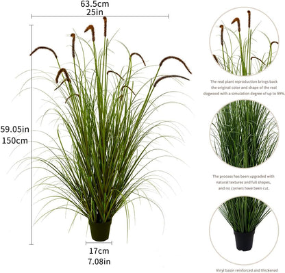 Artificial Plant 47in Tall Artificial Lavender Plant,Faux Plants Indoor Home Decorative Artificial Plants & Flowers in Pot Fake Plant, House Plant Indoor