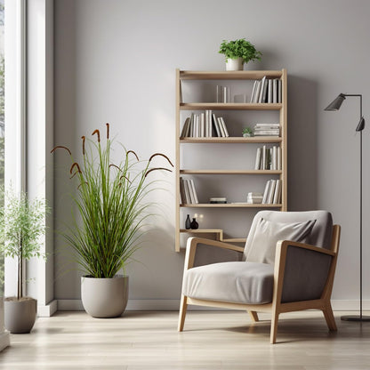 Artificial Plant 47in Tall Artificial Lavender Plant,Faux Plants Indoor Home Decorative Artificial Plants & Flowers in Pot Fake Plant, House Plant Indoor