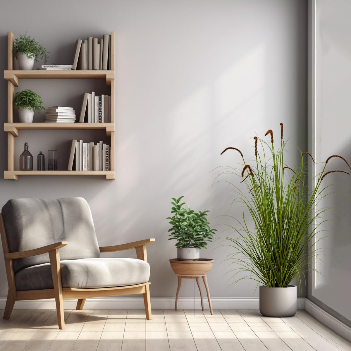Artificial Plant 47in Tall Artificial Lavender Plant,Faux Plants Indoor Home Decorative Artificial Plants & Flowers in Pot Fake Plant, House Plant Indoor