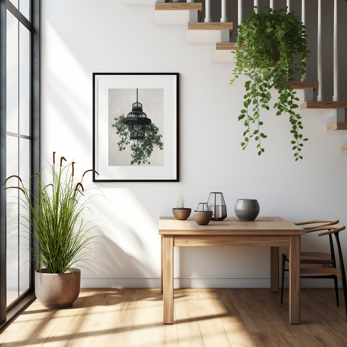 Artificial Plant 47in Tall Artificial Lavender Plant,Faux Plants Indoor Home Decorative Artificial Plants & Flowers in Pot Fake Plant, House Plant Indoor