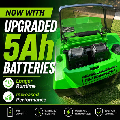 Turf Power Sweep™ MAX + Turf Power Jet™ 40V Cordless Artificial Turf Sweeper & Blower Combo Lifts Flattened Fibers, Removes Debris & Pet Hair