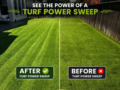 Turf Power Sweep™ MAX + Turf Power Jet™ 40V Cordless Artificial Turf Sweeper & Blower Combo Lifts Flattened Fibers, Removes Debris & Pet Hair