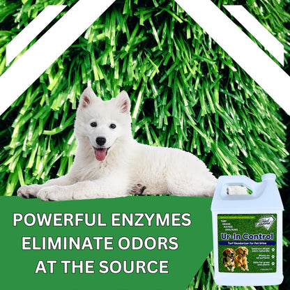 Urine Control Turf Deodorizer for Outdoor Pet Odor– Artificial Grass Odor Control – Dog Odor Eliminator, Safe for Pets, Kids, Grass, and Turf (32oz)