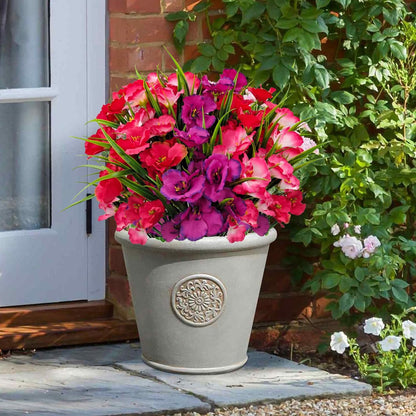 8 Bundles Artificial Hibiscus Flowers for Outdoor Faux UV Resistant Fake Silk Plants Flower for Front Porch Pot Planters Garden Window Box Indoor Home Decor (Red, Pink, Purple Red)