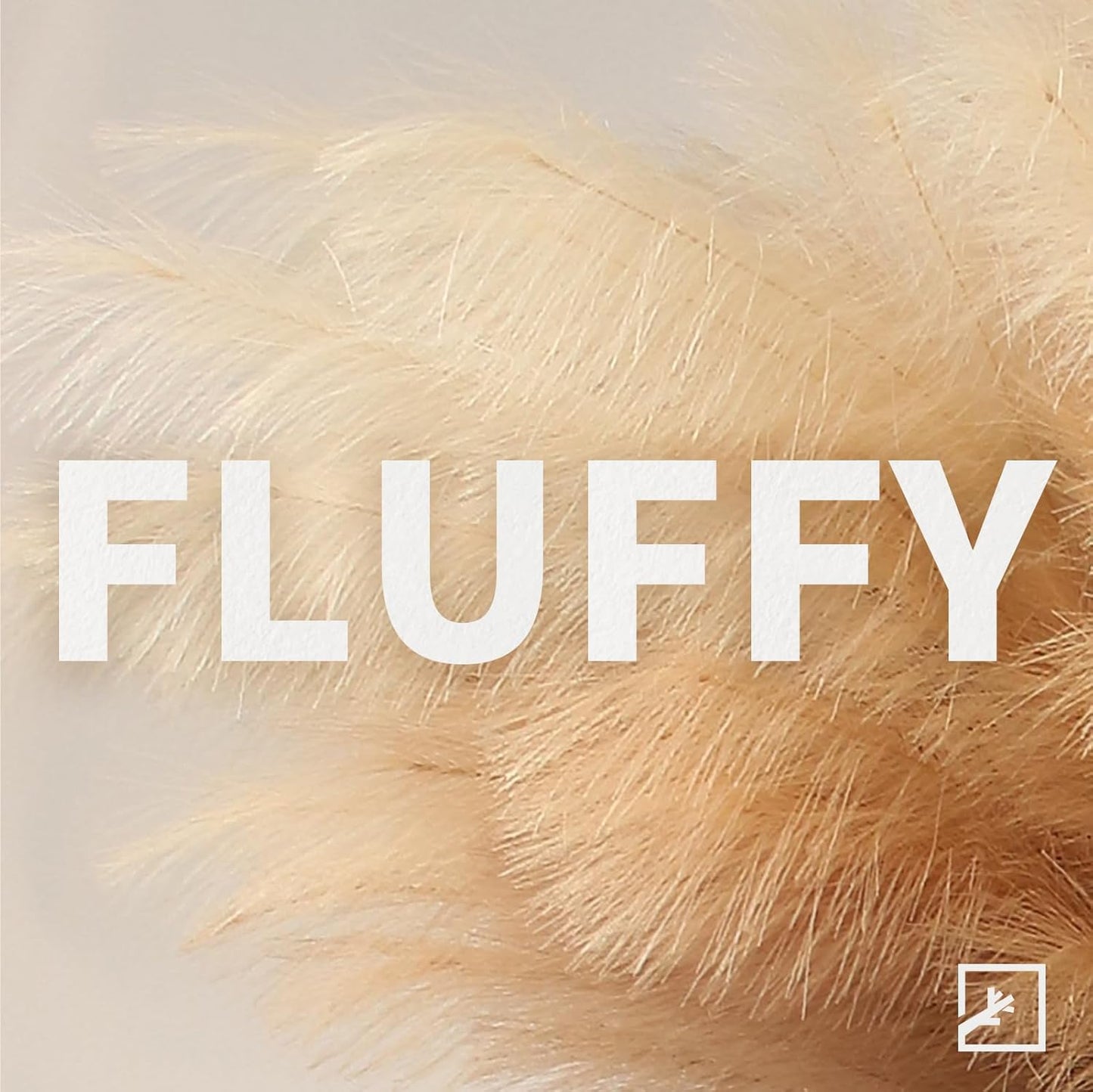 Faux Pampas Grass 17" 6-Pcs Handmade Branches (Beige Mixed) | Fluffy fake pompas grass boho decor for vase filler. Perfect for modern home room aesthetic and wedding decorations.
