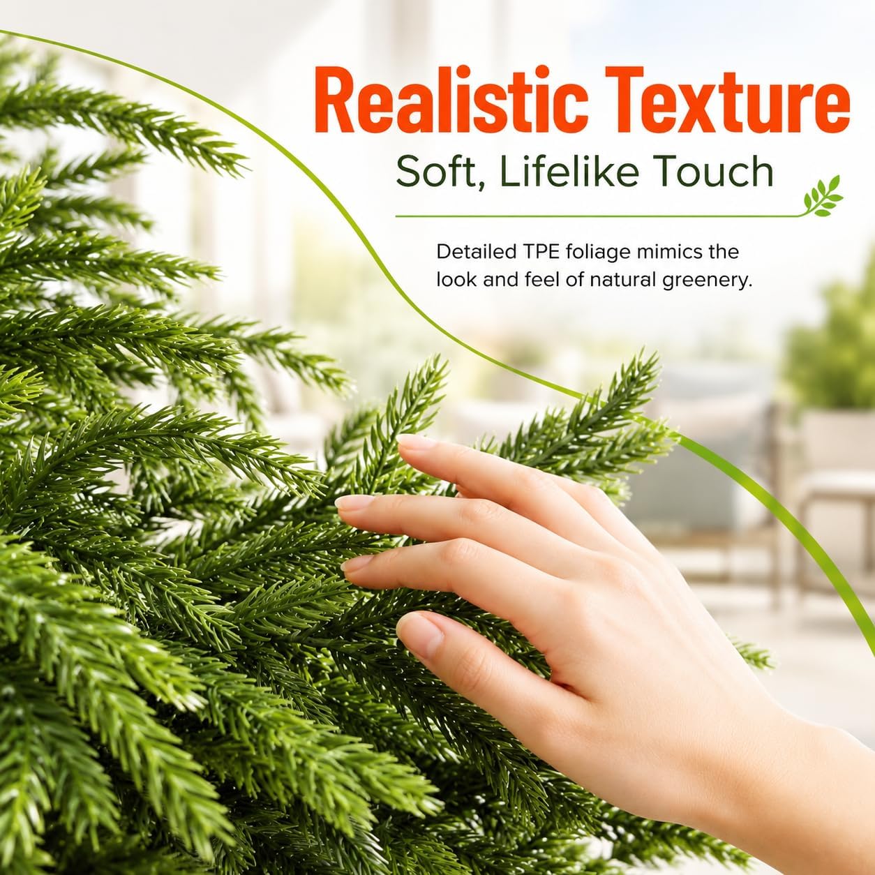4FT Lighted Artificial Norfolk Pine Tree Outdoor with Lights｜Artificial Topiary Outdoor Tree｜Realistic PE Artificial Outdoor Plants｜Artificial Norfolk Faux Plants Potted UV Resistant