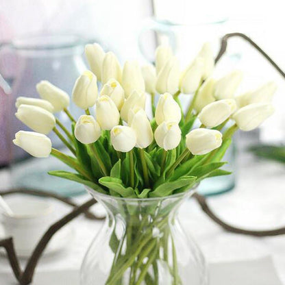 30 pcs Real-Touch Artificial Tulip Flowers Home Wedding Party Decor