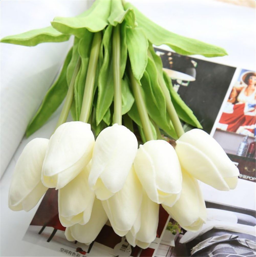 30 pcs Real-Touch Artificial Tulip Flowers Home Wedding Party Decor
