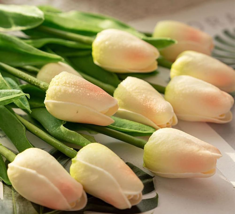 30 pcs Real-Touch Artificial Tulip Flowers Home Wedding Party Decor