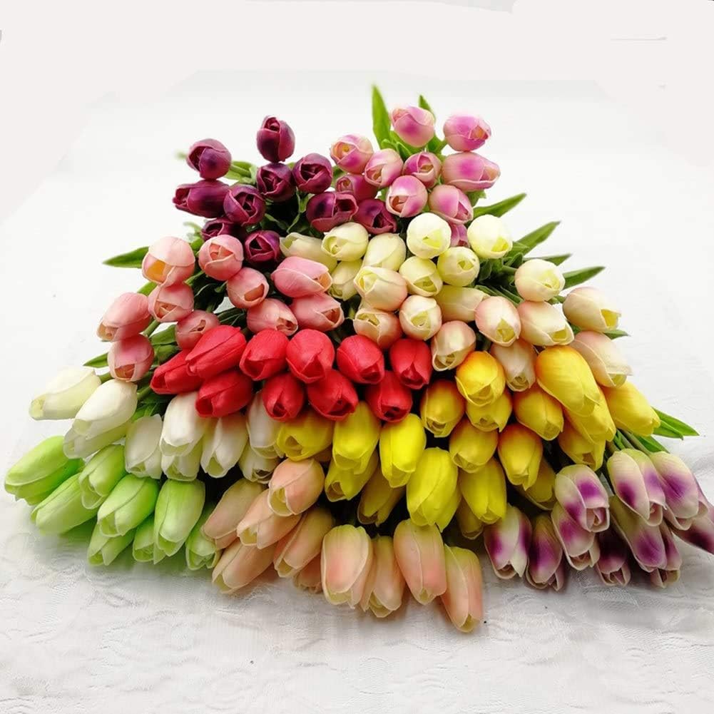 30 pcs Real-Touch Artificial Tulip Flowers Home Wedding Party Decor