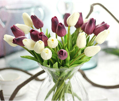 30 pcs Real-Touch Artificial Tulip Flowers Home Wedding Party Decor