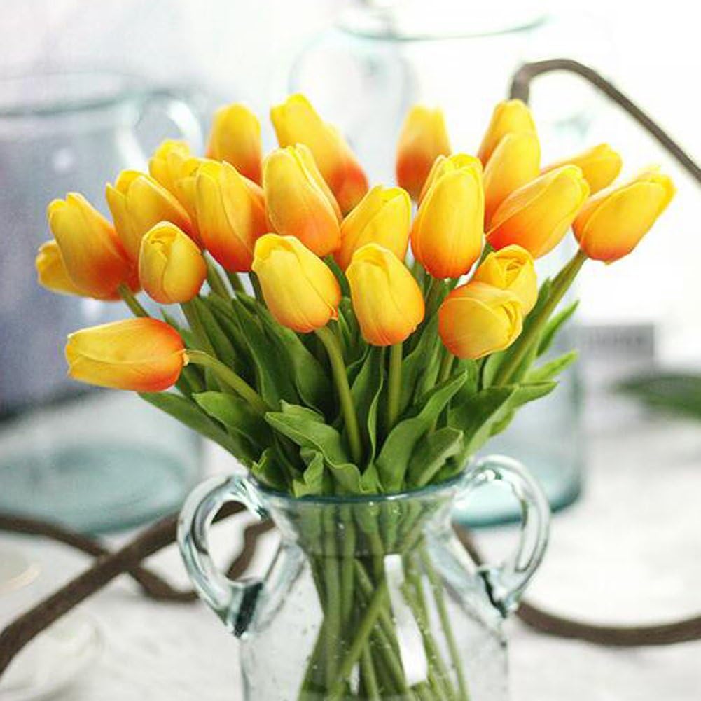 30 pcs Real-Touch Artificial Tulip Flowers Home Wedding Party Decor