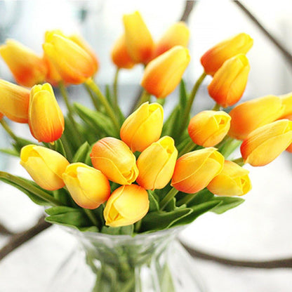 30 pcs Real-Touch Artificial Tulip Flowers Home Wedding Party Decor