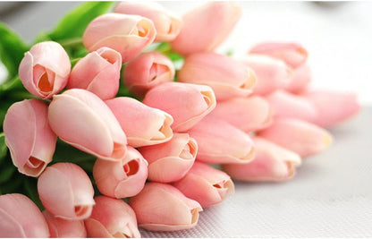 30 pcs Real-Touch Artificial Tulip Flowers Home Wedding Party Decor