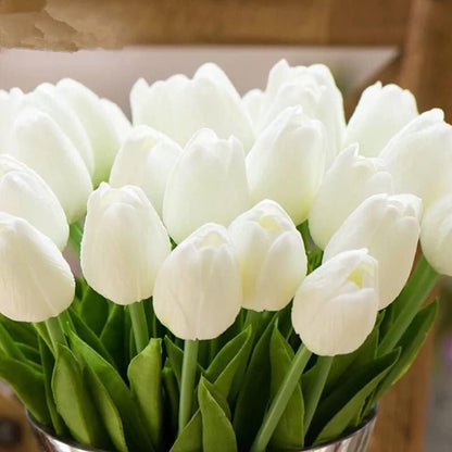 30 pcs Real-Touch Artificial Tulip Flowers Home Wedding Party Decor