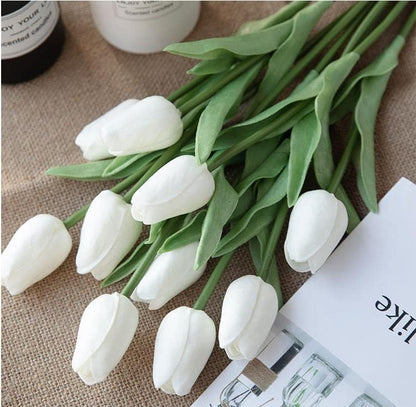 30 pcs Real-Touch Artificial Tulip Flowers Home Wedding Party Decor