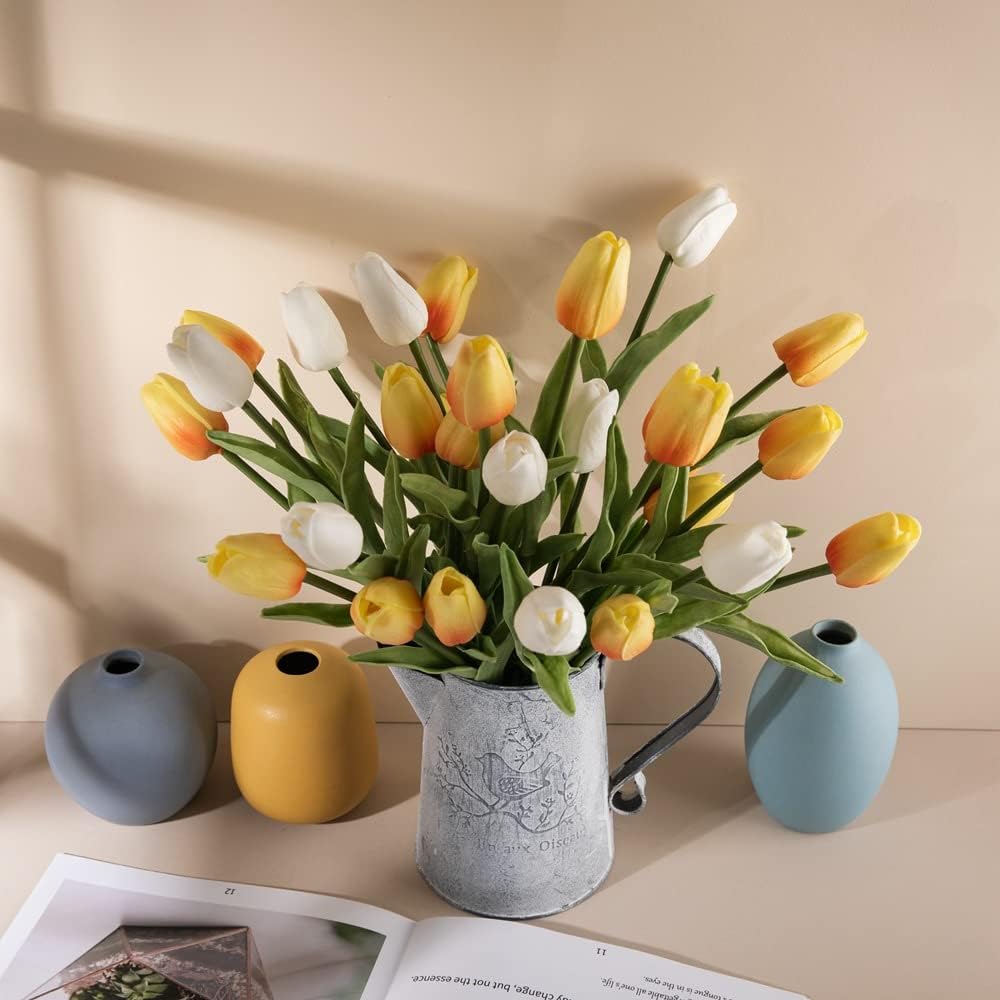 30 pcs Real-Touch Artificial Tulip Flowers Home Wedding Party Decor