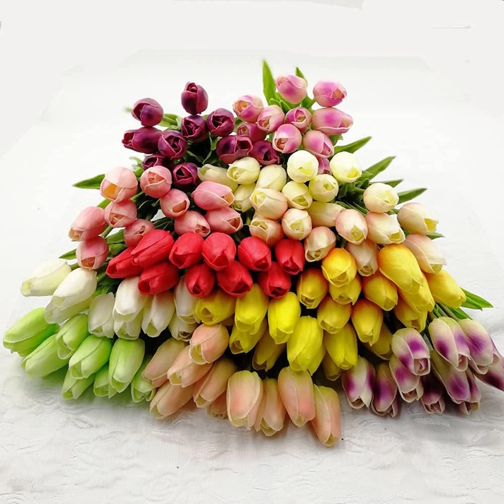 30 pcs Real-Touch Artificial Tulip Flowers Home Wedding Party Decor