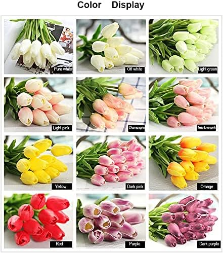 30 pcs Real-Touch Artificial Tulip Flowers Home Wedding Party Decor