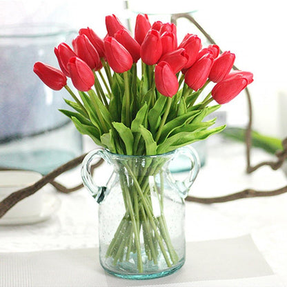 30 pcs Real-Touch Artificial Tulip Flowers Home Wedding Party Decor