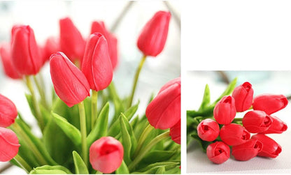 30 pcs Real-Touch Artificial Tulip Flowers Home Wedding Party Decor