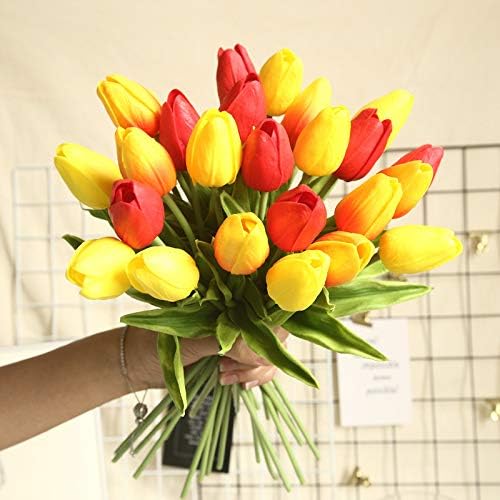 30 pcs Real-Touch Artificial Tulip Flowers Home Wedding Party Decor