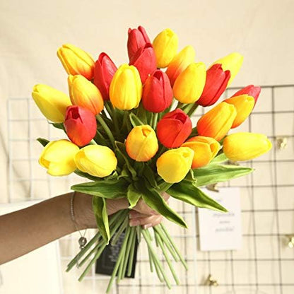 30 pcs Real-Touch Artificial Tulip Flowers Home Wedding Party Decor