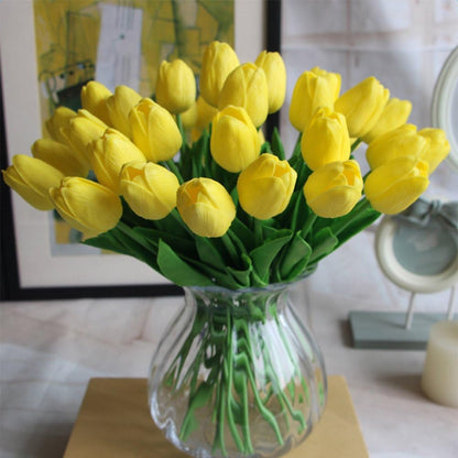30 pcs Real-Touch Artificial Tulip Flowers Home Wedding Party Decor