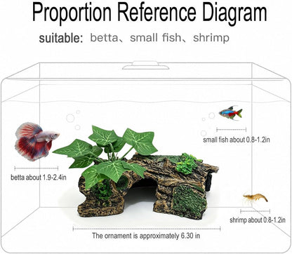 Aquarium Decor, Betta Fish Tank Accessories, Reptile Hide