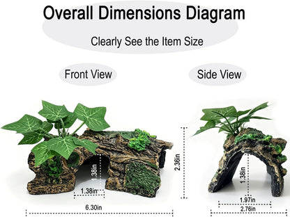 Aquarium Decor, Betta Fish Tank Accessories, Reptile Hide