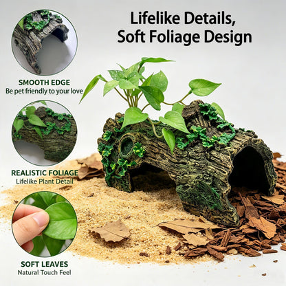 Aquarium Decor, Betta Fish Tank Accessories, Reptile Hide